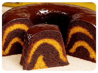 Bolo Mesclado Choco-Cenoura