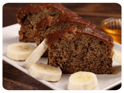 Bolo de Banana com Canela